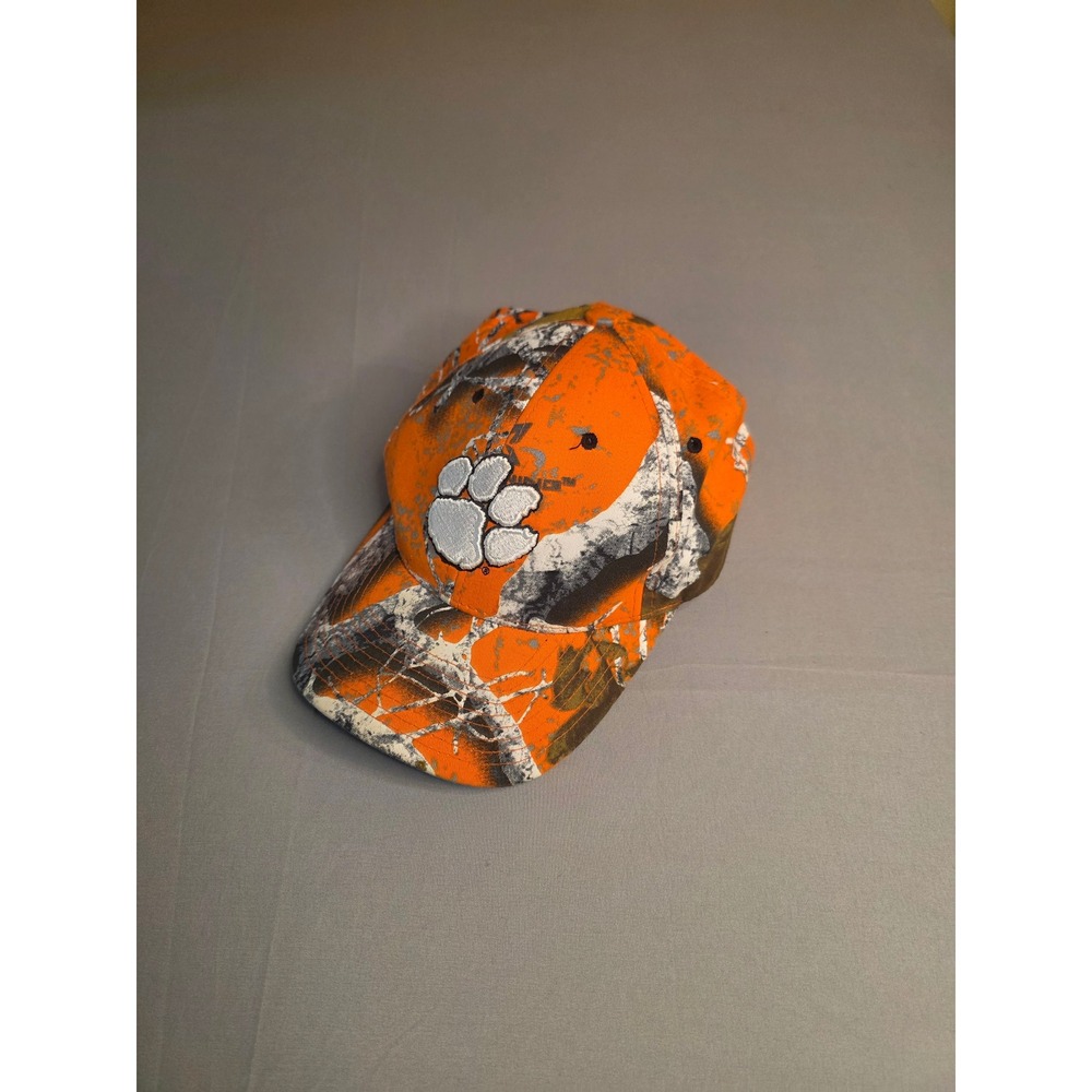 Zephyr Clemson Tigers Hat Mens Orange Blaze Camo Embroidered Paw Baseball Cap